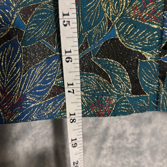 Floral Patterned Skirt - Multicolor size 9 gold accents lightweight unique - Picture 4 of 9